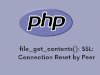 PHP : file_get_contents SSL: Connection Reset by Peer