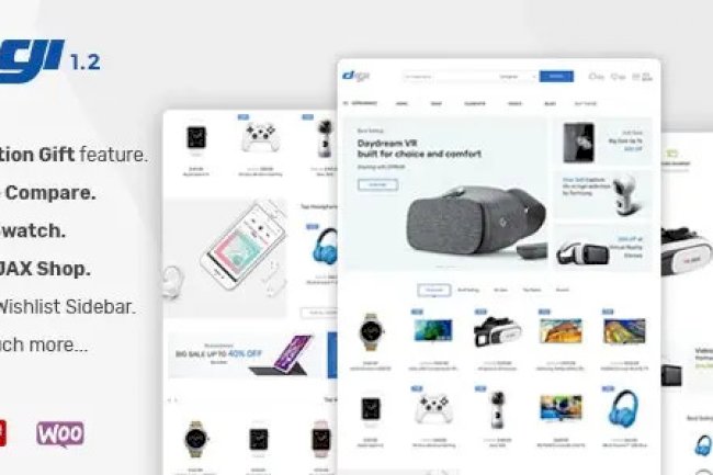 Digi V1.6 – Electronics Store WooCommerce Theme Download