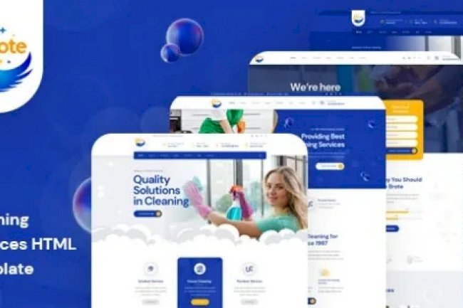 Brote v1.0 – Cleaning Services HTML Template Free