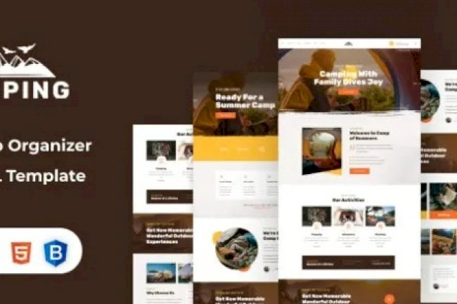 Amping v1.0 – Camp Organizer HTML Template Free