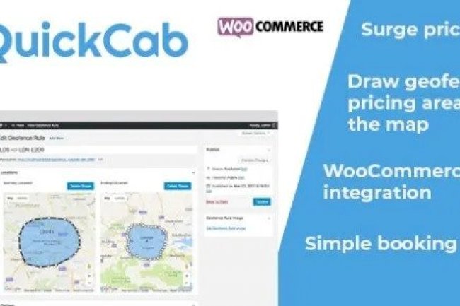 QuickCab v1.2.7 – WooCommerce Taxi Booking Plugin Free