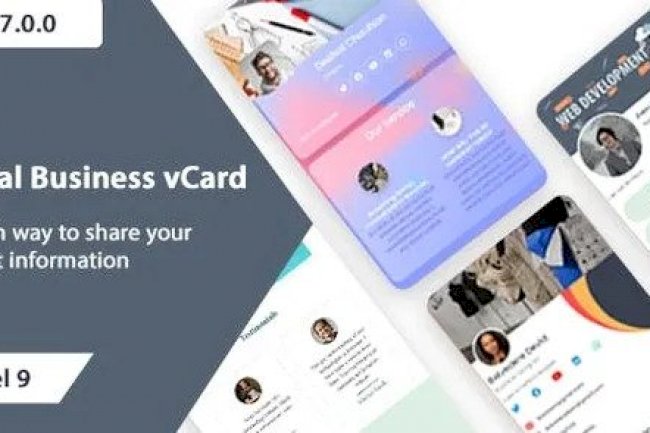 VCard SaaS v7.0.0 – Digital Business Card Builder SaaS – Laravel VCard SaaS PHP Script