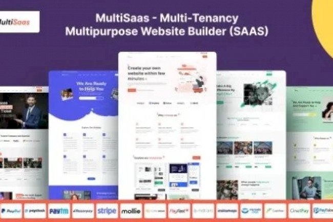 MultiSaaS v1.0.2 – Multi-Tenancy Multipurpose Website Builder (SaaS) PHP Script