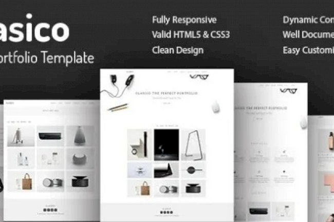 Clasico v1.0 – Minimal Portfolio HTML5 Template Free
