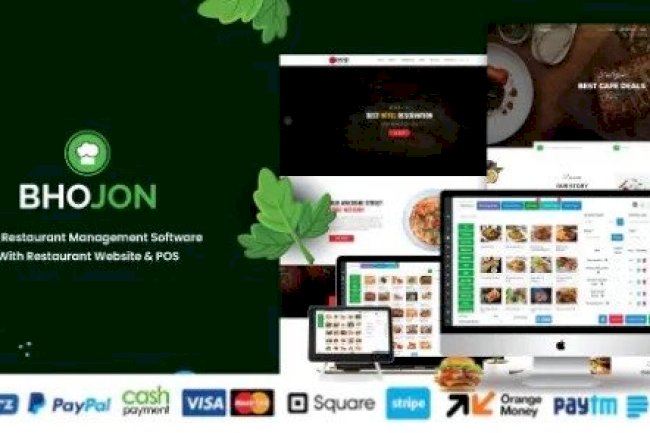 Bhojon v3.0 Nulled – Best Restaurant Management Software with Restaurant Website