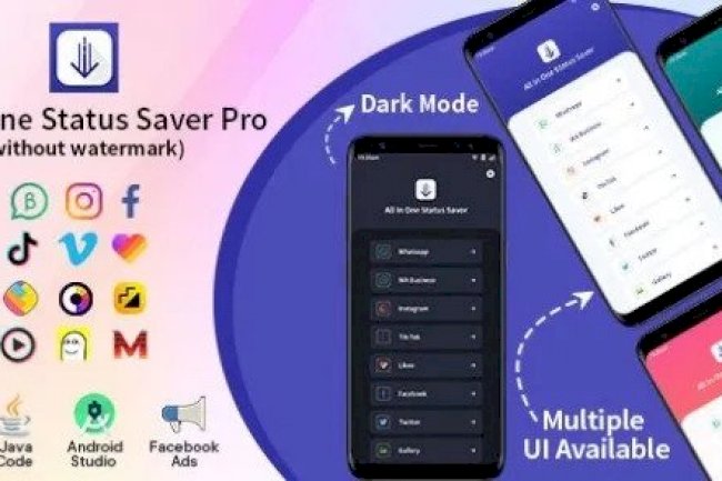 All In One Status Saver Pro (24 Sep 2022) – WhatsApp, WA Business, Facebook, Instagram, TikTok, Twitter, Likee & More App Source