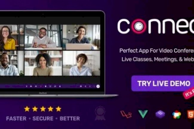 Connect v2.1.0 Nulled – Video Conference, Online Meetings, Live Class & Webinar, Whiteboard, Live Chat PHP Script