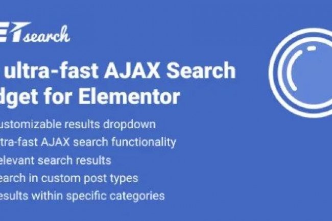 JetSearch v3.0.3 – An ultra-fast AJAX Search Widget for Elementor Addon