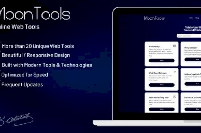 MoonTools v1.0 – Online Web Tools PHP Script
