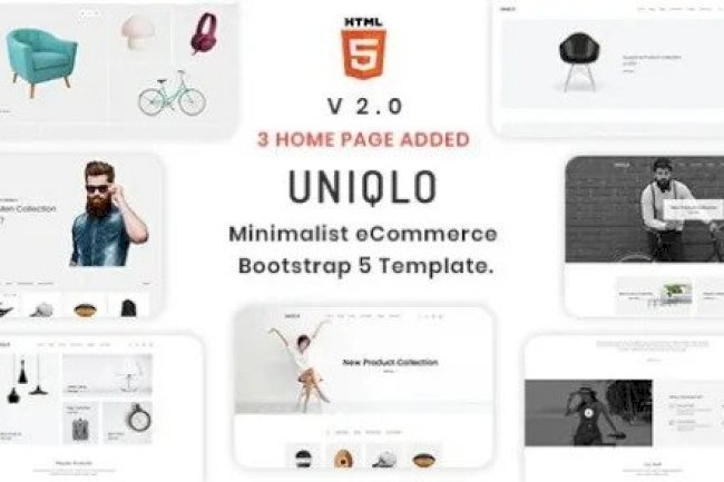 Uniqlo v2.0.1 – Minimal HTML Template Free