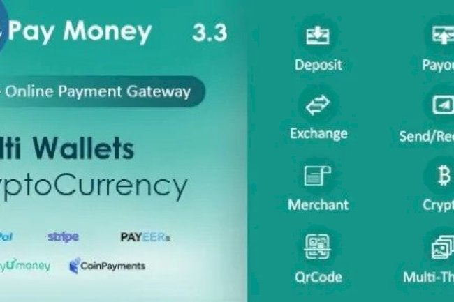 PayMoney v3.7 Nulled – Secure Online Payment Gateway Exchange & Wallet Script