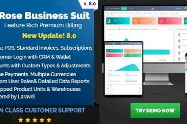 Rose Business Suite v8.0 Nulled – Accounting, CRM and POS Software
