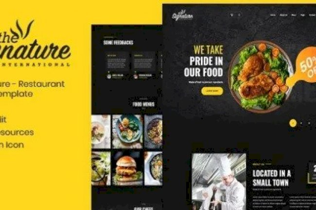 Thesignature v1.0 – Restaurant HTML Template Free