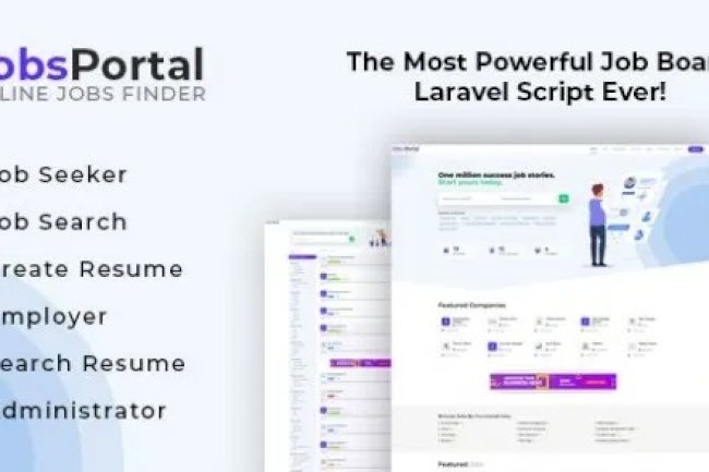 Jobs Portal v3.5 – Job Board Laravel Script PHP Jobs Software