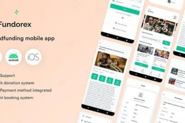Fundorex Flutter Mobile App v1.0.3 – Crowdfunding Platform Source Code