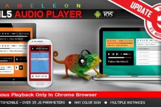 Chameleon HTML5 Audio Player With/Without Playlist v3.5 – HTML