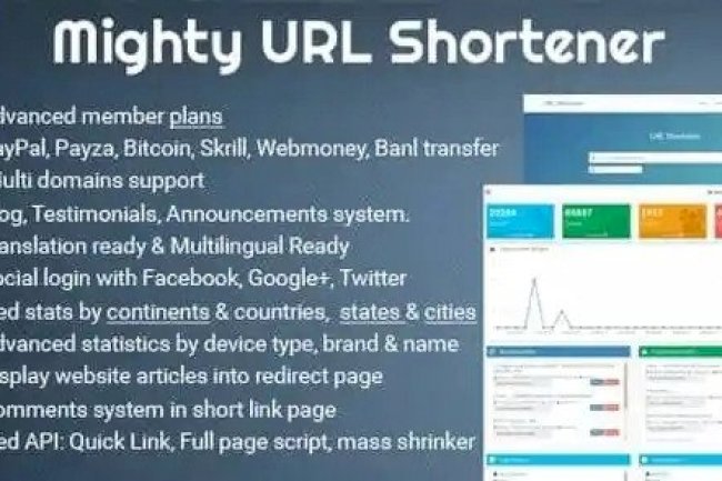 Mighty URL Shortener v3.5.1 – Short URL Script Nulled