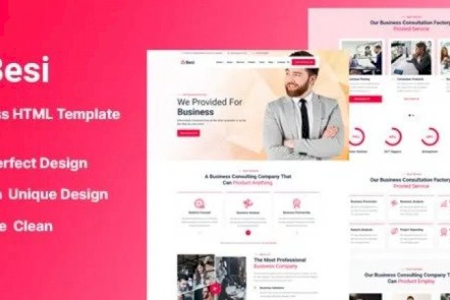 Besi v1.1 – Business and Agency HTML Template Free