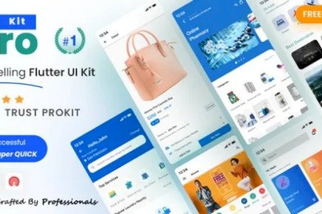 ProKit v45.0 – Best Selling Flutter UI Kit App Source Code