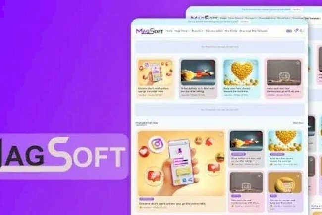 MagSoft v1.1 – Magazine & Simple Blogger Template Free