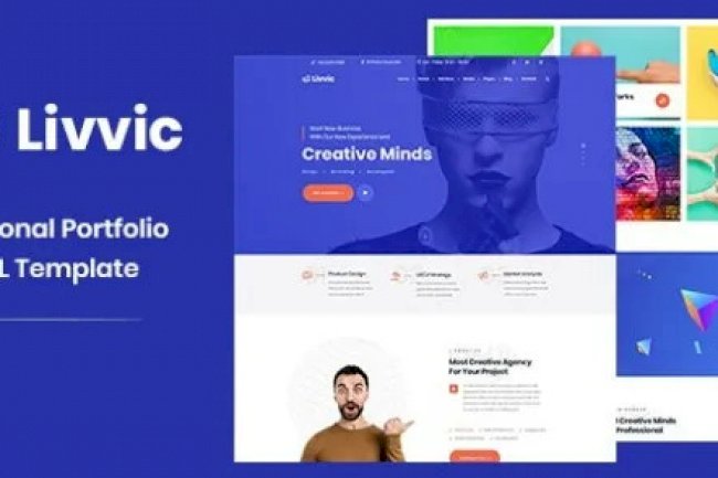 Livvic v1.0 – Personal Portfolio HTML Template Free