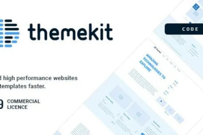 Themekit Code v1.1 – Wireframe HTML Framework Free