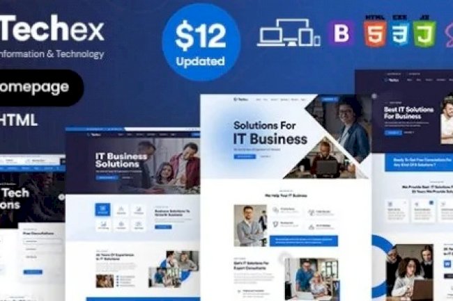 Techex v1.0 – Information & Technology HTML Template Free