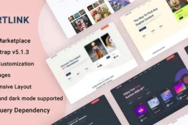 Artlink v1.0 – NFT Marketplace Template Free