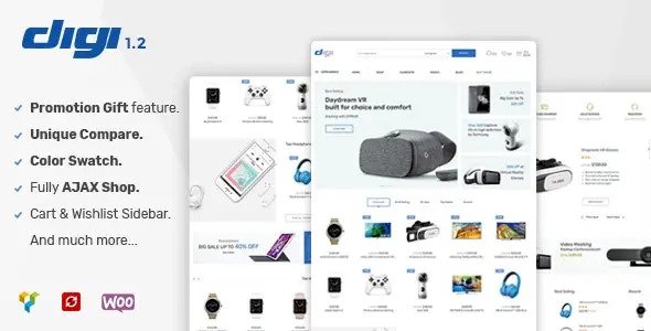 Digi V1.6 – Electronics Store WooCommerce Theme Download